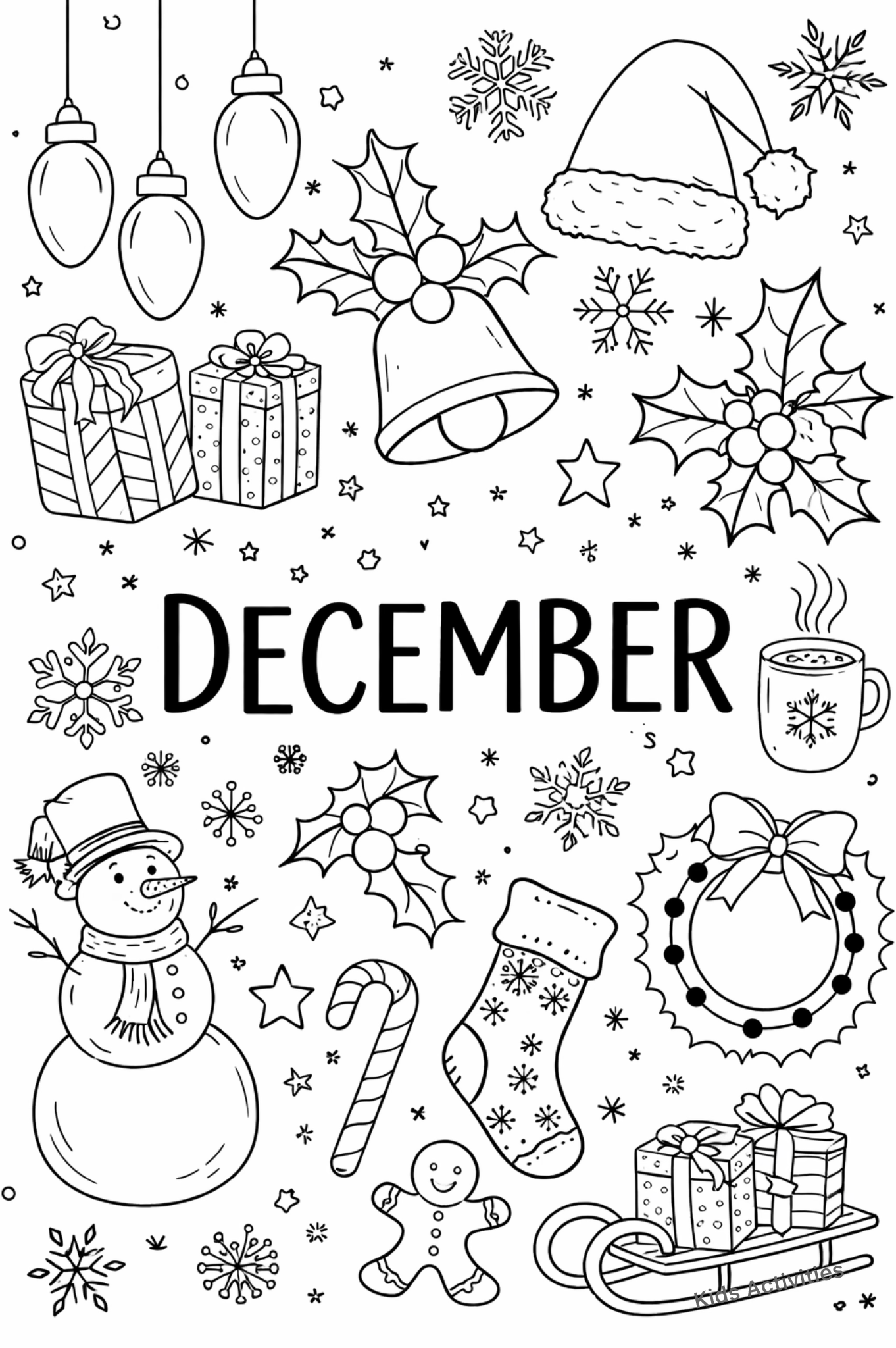Months Of The Year Coloring Pages