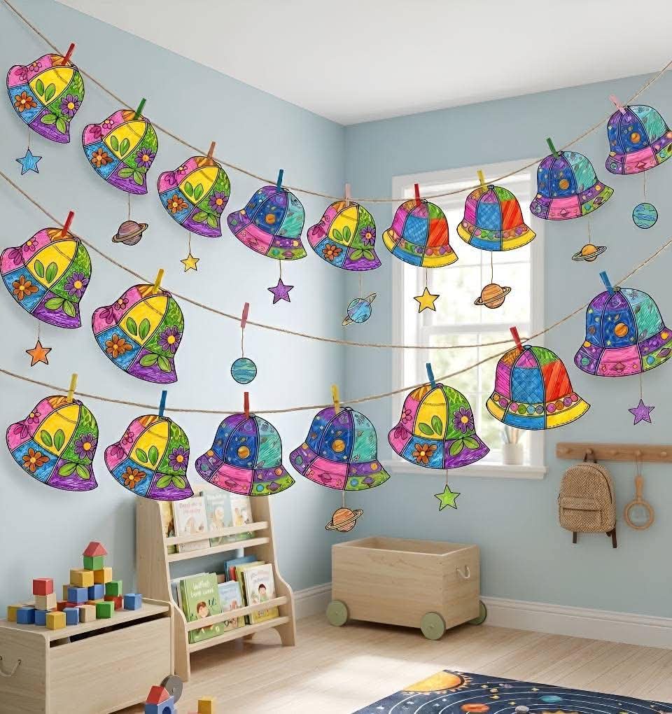 Fun hat coloring and crafting activities