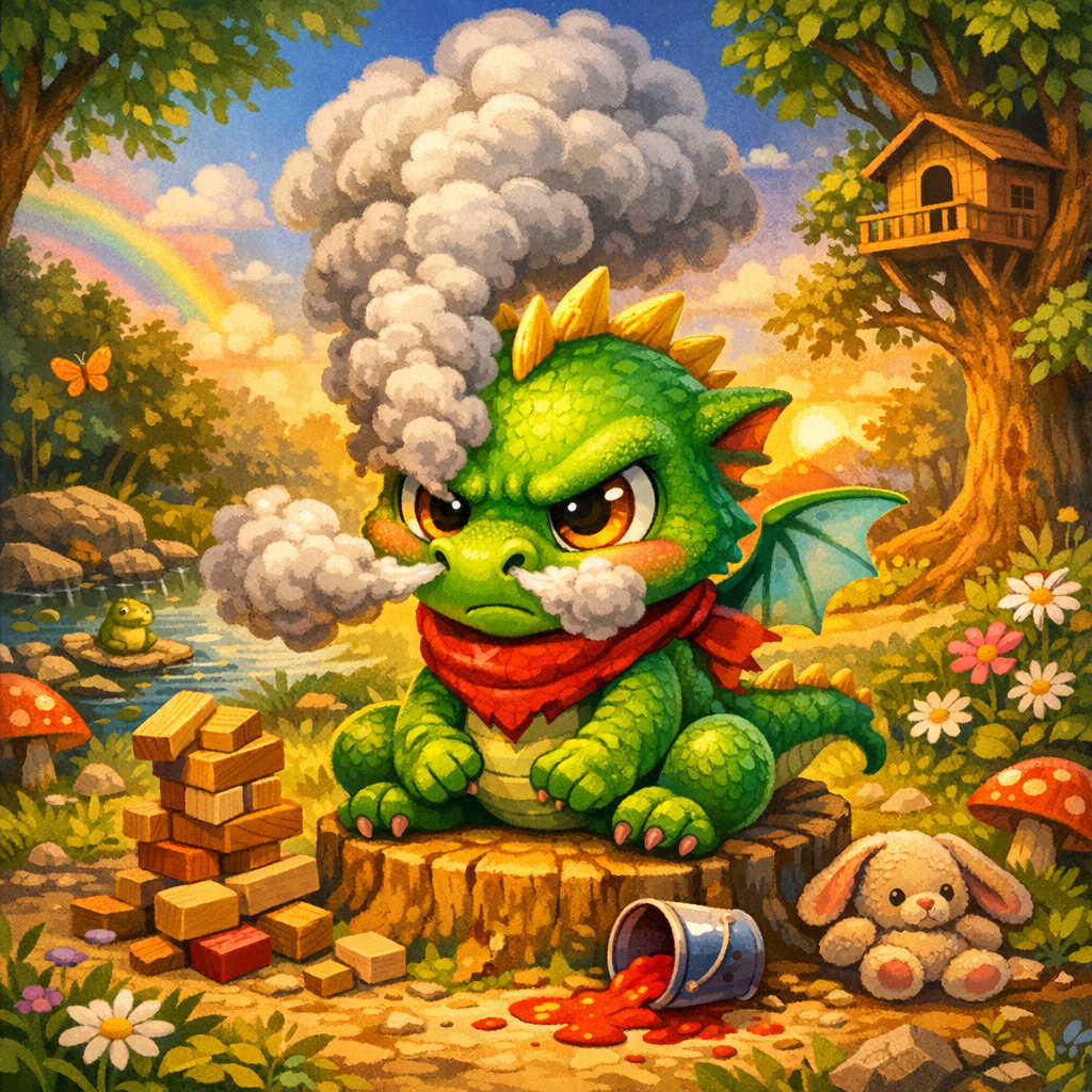 The Little Dragon Who Lost His Temper