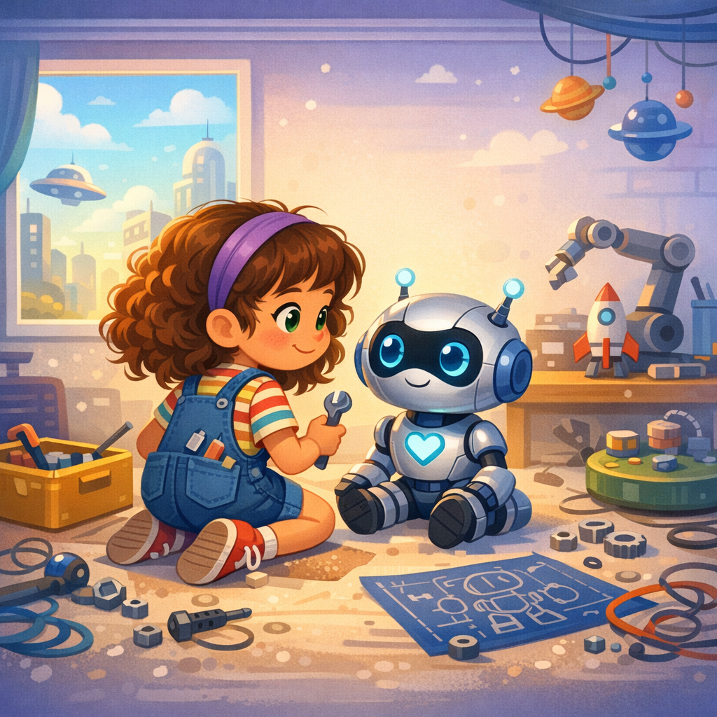 Mia Builds a  Friend