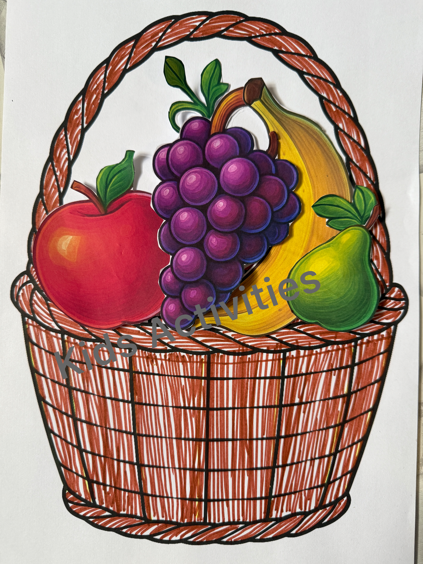 Make Your Own Fruits Basket by Paper