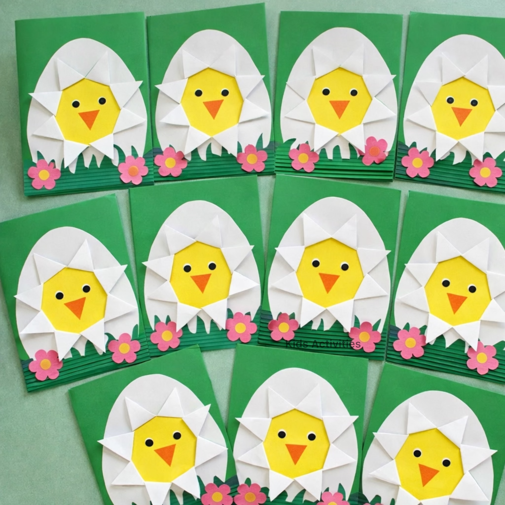 Cute DIY chick in an egg