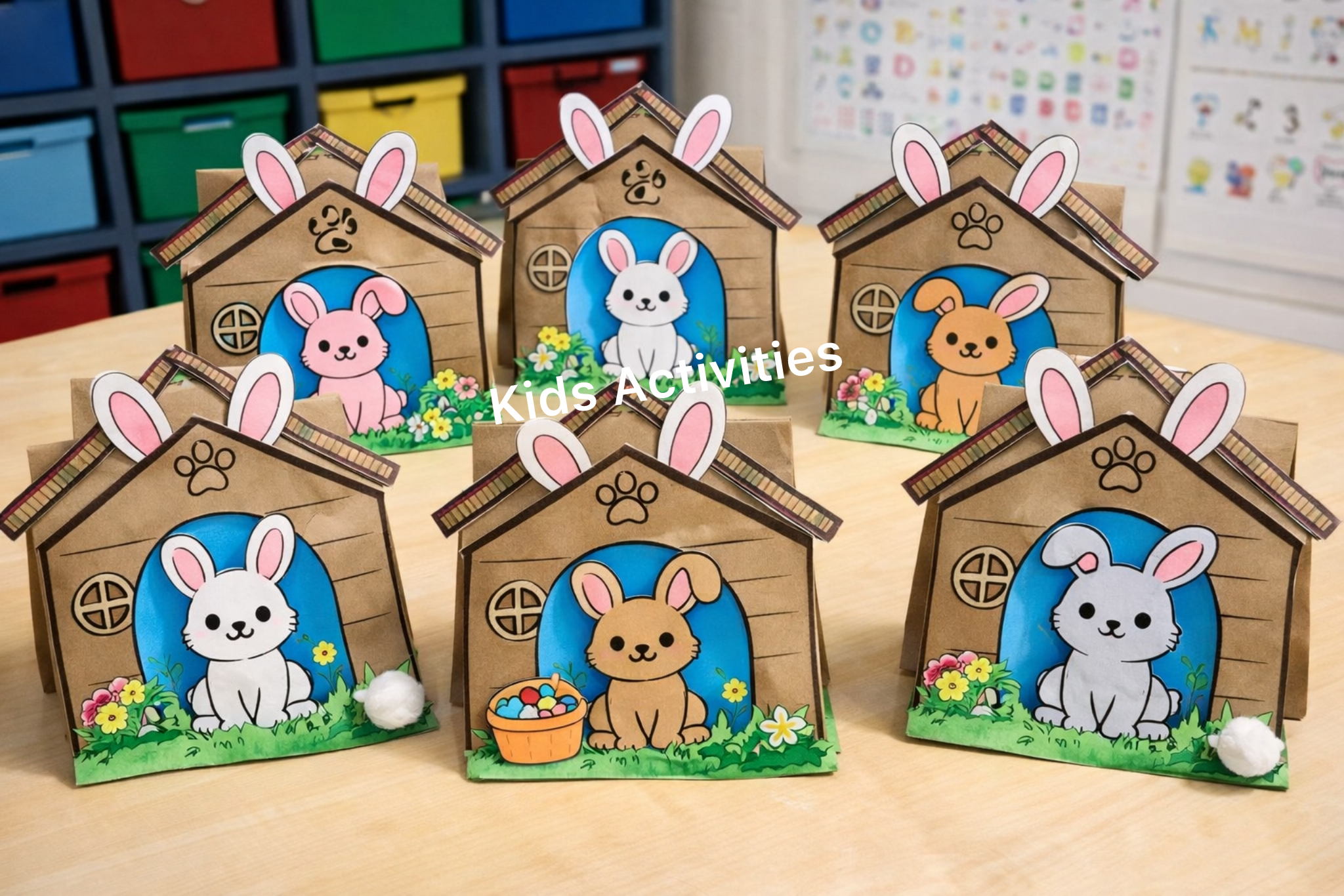 Design paper bunny house