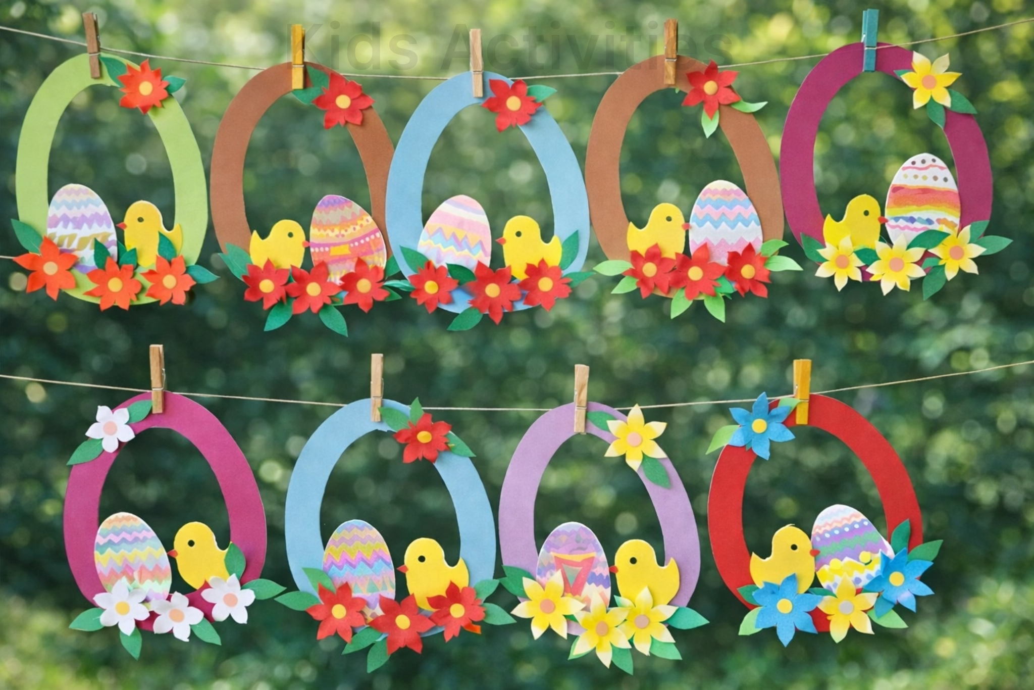 Colourful Easter fun decoration