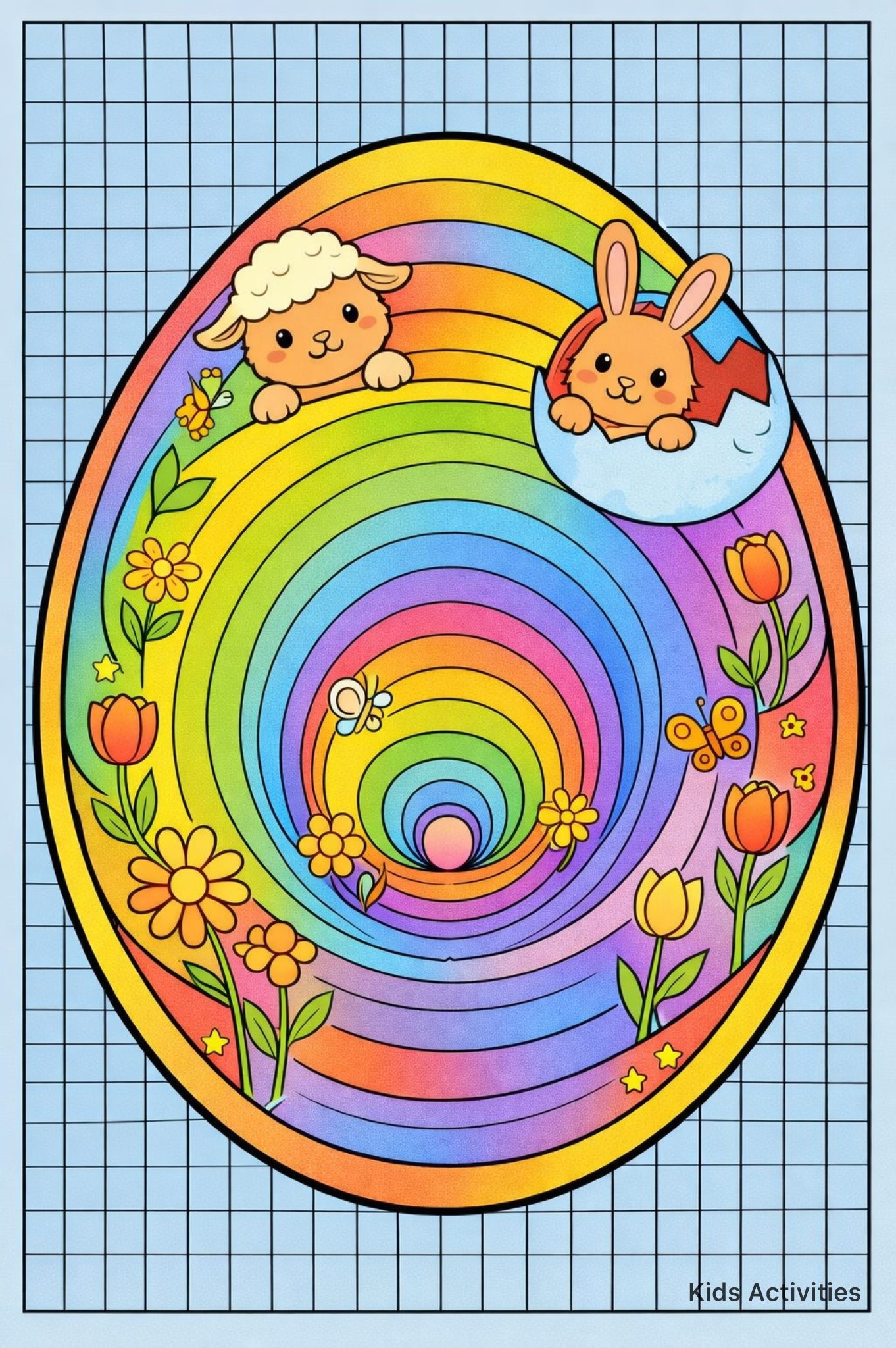 Easter egg coloring pages