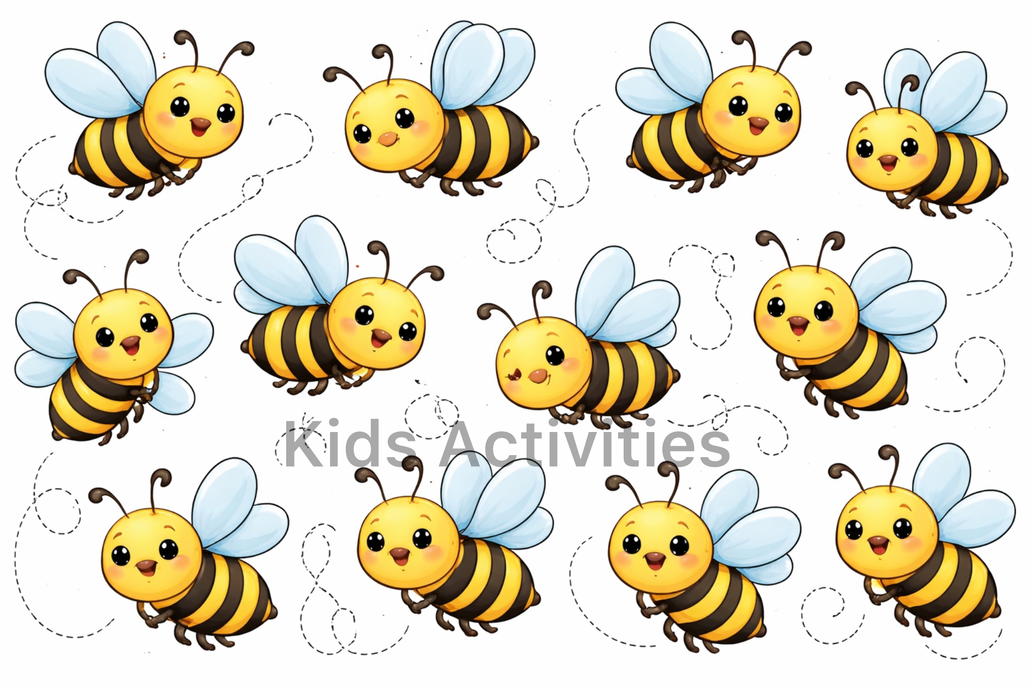 Fun bee and beehive counting craft