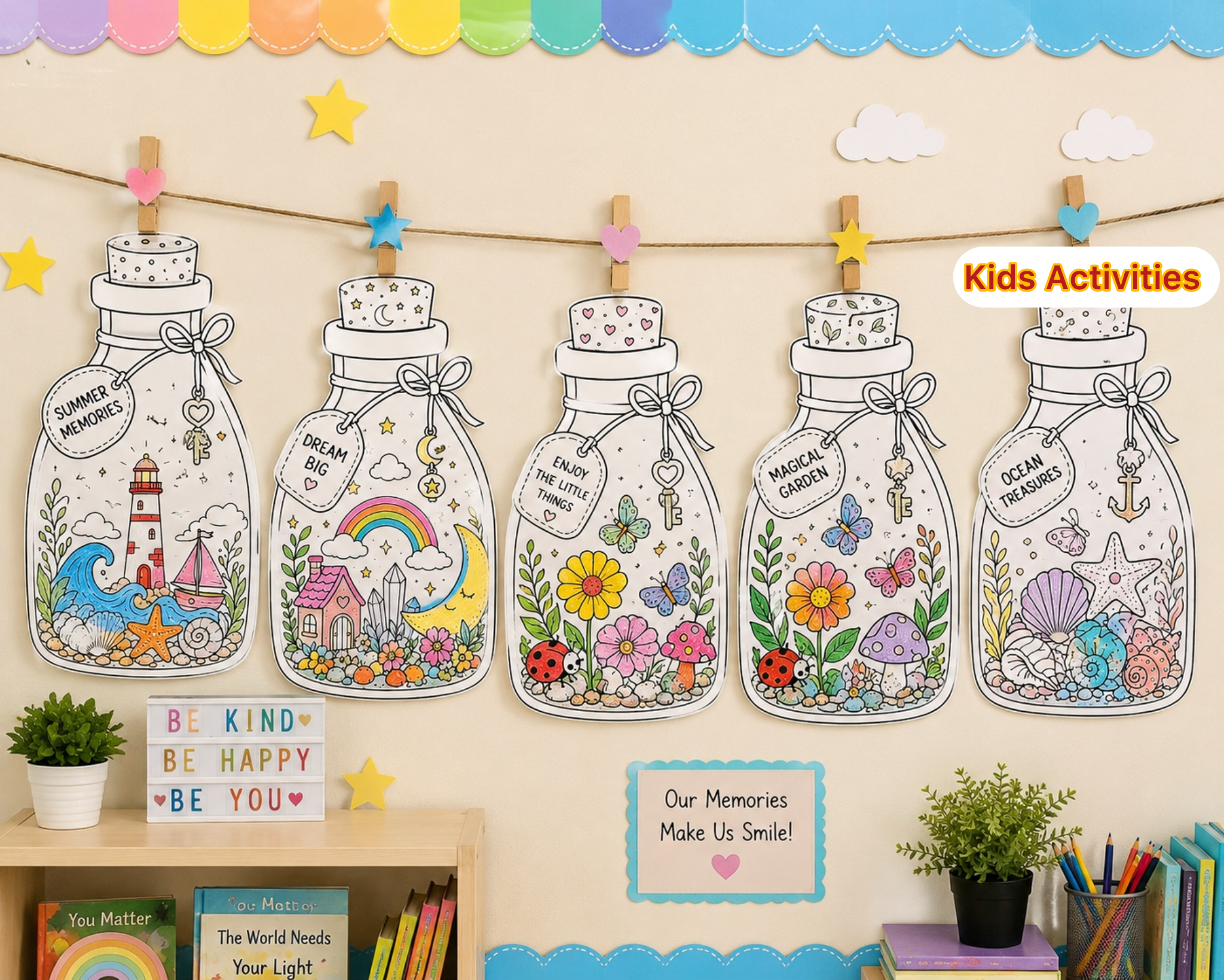 Little bottle filled with big imagination